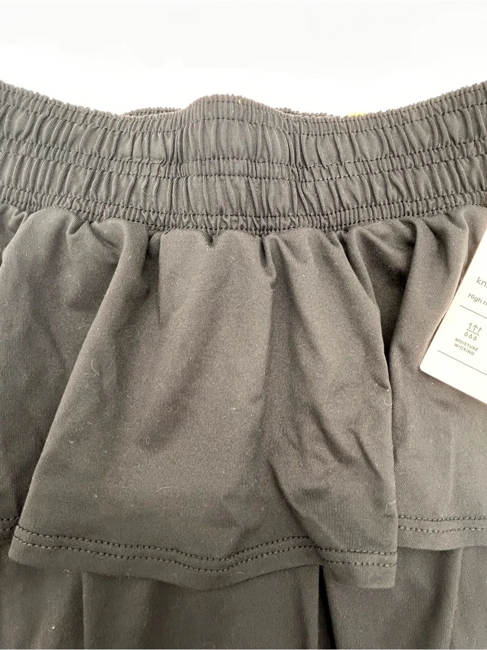 Target Black Tiered Ruffle Mini Skirt with Smocked Waist, Girls Size 8 (M)
